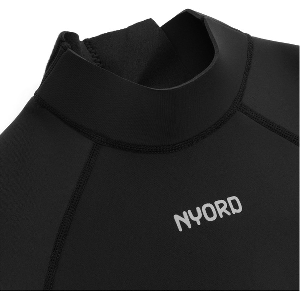 2026 Nyord Hommes Solu Yulex 3/2mm Back Zip Fl Combinaison N&eacute;opr&egrave;ne SOLM32FLBZ001 - Black